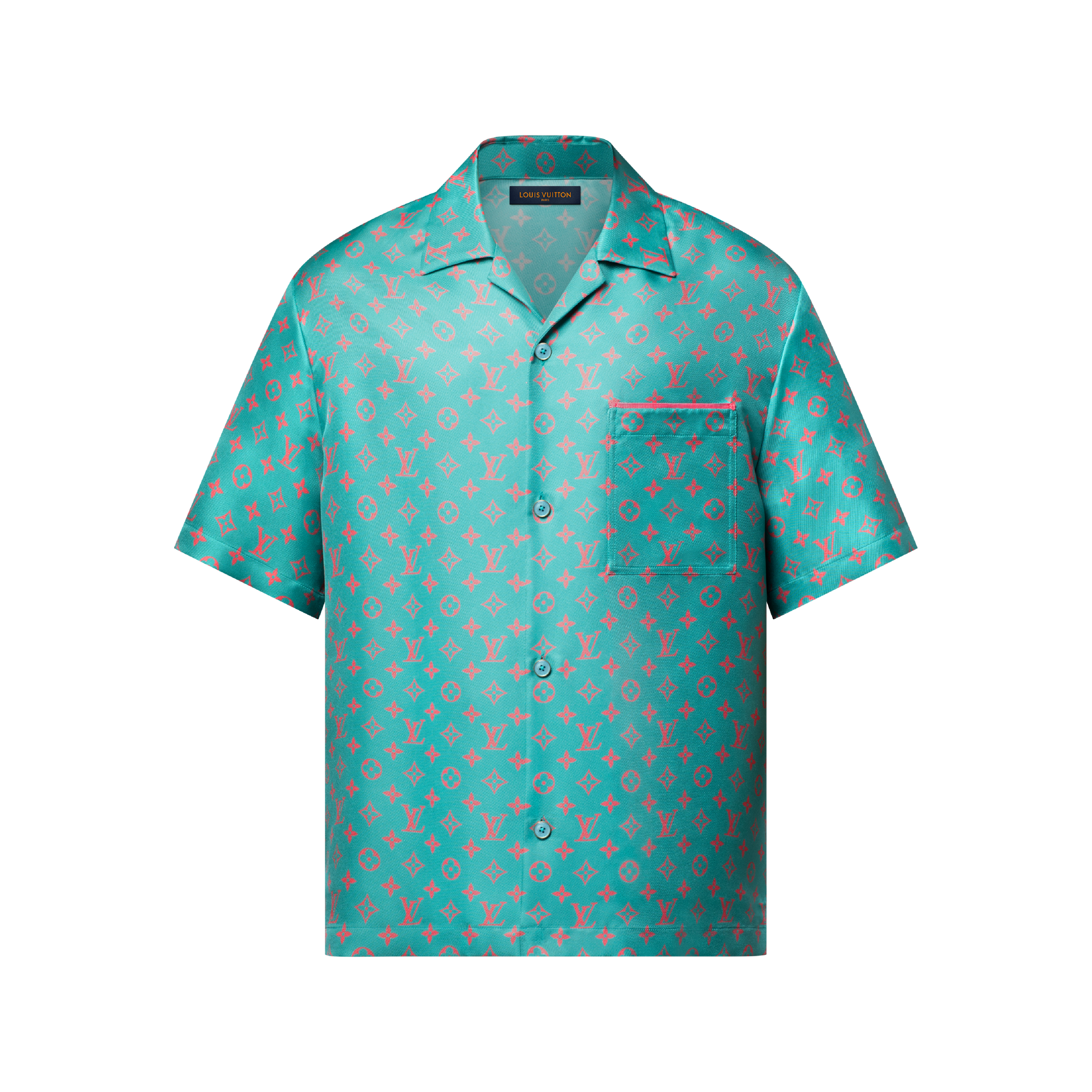 除虫菊LOUIS VUITTON ナンバリングシャツ 00 Monogram Short-Sleeved Silk Shirt - Ready-to-Wear | Louis Vuitton
